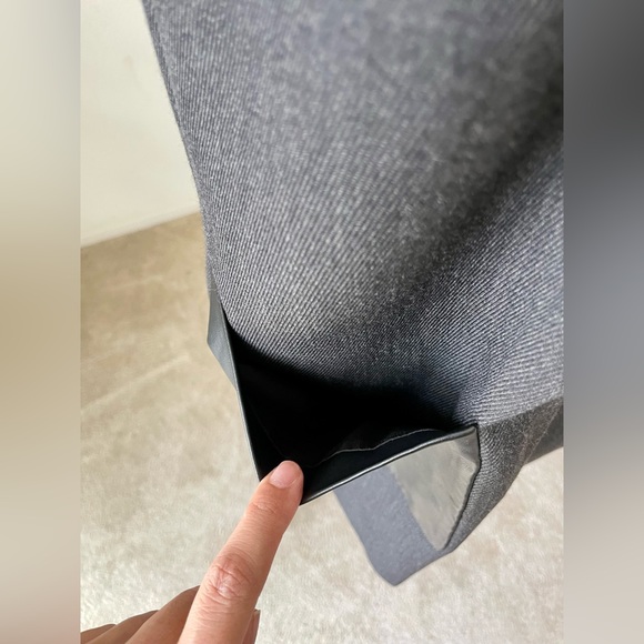 J.Crew sleeveless dress. Faux leather pockets. Dark grey size 8 - Picture 3 of 15